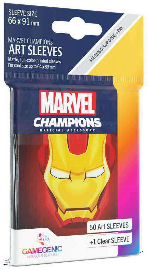 GameGenic Marvel Champions Art Sleeves - Iron Man