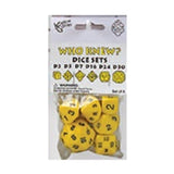 Who Knew? Dice Set (Yellow/Black)