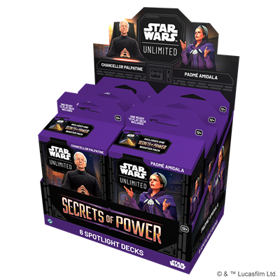 [PRE-ORDER] Star Wars: Unlimited - Secrets Of Power: Spotlight Deck Display (Expected Release Date 11/07/25)