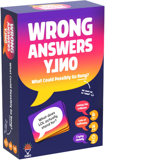 Wrong Answers Only Party Game for Ages 14 and up, from Asmodee