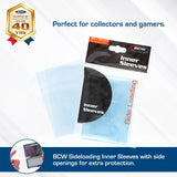 BCW Sideloading Inner Card Sleeves 100 ct | 89mm x 64mm | Archival Quality Card Protection | Fits Inside Standard Sleeves | Perfect Fit Sleeves for Trading Cards and More | Clear Sleeves Double Protection
