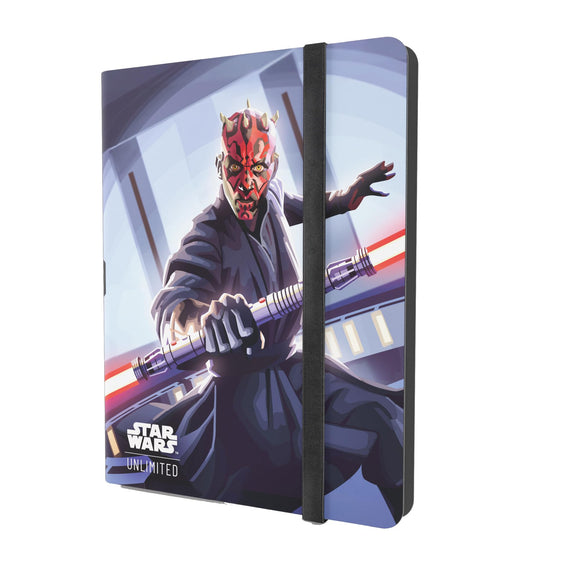 Star Wars: Unlimited Casual Album 18-Pocket - Holds 360 Double-Sleeved Cards, Side-Loading Pockets & Elastic Strap, Officially Licensed Accessory, Qui-Gon Jinn Design, Made by Gamegenic