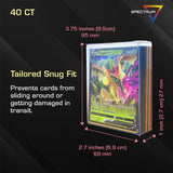 BCW Spectrum Card Cubes | Holds 40 Sleeved Cards | Crystal Clear Acrylic Storage