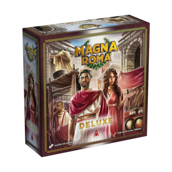 Archona Games Magna Roma: Deluxe - Archona Games-Tile Placement Board Game, City Building, Strategy, Solo Mode Available, Ages 13+, 90 Minute Game Play, 1-4 Players