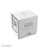 Star Wars Unlimited Twin Suns Deck POD - Premium Deck Box with UV-Protected Card Cases, Holds 100 Double-Sleeved Cards, Designed for The Star Wars Unlimited TCG, White/Black Color, Made by Gamegenic