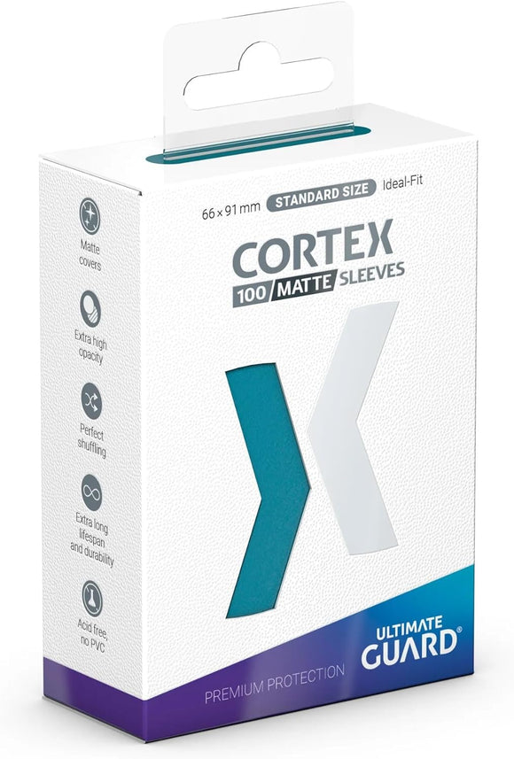 Cortex Sleeves: Standard Size Matte Petrol (100CT)