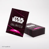 Star Wars Unlimited Magenta Art Sleeves - Officially Licensed Pack of 60 Art Sleeves and 1 Clear Sleeve, Optimized Size for Star Wars Unlimited and Other TCG and LCG Games, Made by Gamegenic