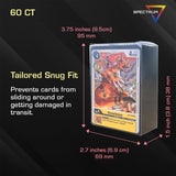 BCW Spectrum Card Cubes | Holds 60 Sleeved Cards | Crystal Clear Acrylic Storage