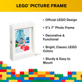 Room Copenhagen Lego Picture Frame - Stackable, Tabletop or Wall Display Photo Frame, Fits 5 x 7 in Photos, White
