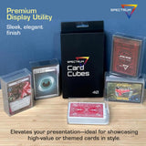 BCW Spectrum Card Cubes | Holds 40 Sleeved Cards | Crystal Clear Acrylic Storage