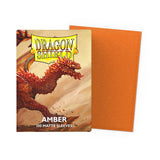 Dragon Shield | Standard Size Card Matte Sleeves | 100 CT - Smooth & Tough Premium TCG Sleeves | Compatible with Pokemon, Flesh & Blood, One Piece & Magic The Gathering | Amber