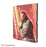 Star Wars: Unlimited Casual Album 18-Pocket - Holds 360 Double-Sleeved Cards, Side-Loading Pockets & Elastic Strap, Officially Licensed Accessory, Qui-Gon Jinn Design, Made by Gamegenic