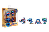 Jada Disney Stitch Metalfigs 4-Pack - Die-Cast Figures, 2.5" Scale