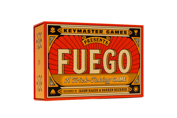 Keymaster Games Fuego – Trick-Taking Card Game for 2-4 Players - Simple, Quick, Fun, Strategic, Travel-Friendly - Perfect for Game Night, Date Night & Travel