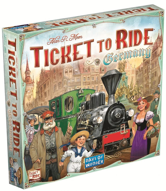Asmodee Ticket to Ride Germany Board Game - Expand Your Railway Adventures! Fun Family Game for Kids & Adults, Ages 8+, 2-5 Players, 30-60 Minute Playtime