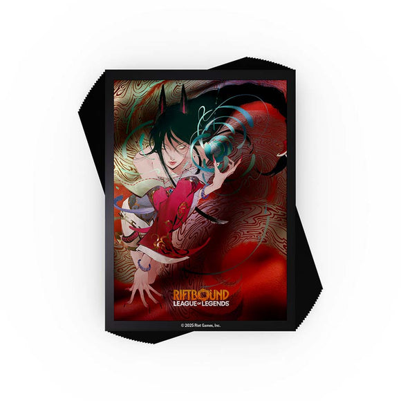 RIFTBOUND TCG: LEAGUE OF LEGENDS: SET 1 ORIGINS: AHRI ART SLEEVES (100CT)