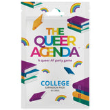 The Queer Agenda: College Expansion Pack - Fitz Games, 40 Cards, A Queer AF Party Game, LGBTQ+, Gay Card Game, Give The Funniest Answer To The Question, Play In A Group of 4-10 People, Adults Ages 18+