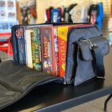 BCW Spectrum Board Game Bag - Black | Durable Duffle for 6-8 Board Games | Expandable Pockets & Storage | Comfortable Removable Shoulder Strap | Easy Top & Side Access