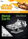 Fascinations Metal Earth Star Wars Solo Han's Speeder 3D Metal Model Kit