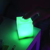 Lego 1x1 Brick Silicone Night Light - Green, 3" x 3" x 4.5", Ages 6+ (LP40) Portable Flexible Night Light for Kids Teens Bedroom Gaming Room Home Decor