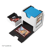 Star Wars Unlimited Twin Suns Deck POD - Premium Deck Box with UV-Protected Card Cases, Holds 100 Double-Sleeved Cards, Designed for The Star Wars Unlimited TCG, White/Black Color, Made by Gamegenic