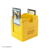Gamegenic Star Wars Unlimited Twin Suns DECK POD - Premium Deck Box with UV-Protected Card Cases, Holds 100 Double-Sleeved Cards, Designed for the Star Wars Unlimited TCG, Yellow Color, Made