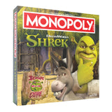 MONOPOLY: Shrek Edition Board Game, Buy, Sell & Trade, Iconic Fairy Tale Characters like Shrek, Donkey, Puss n Boots & More, Classic Family Game for Ages 8+, Officially Licensed DreamWorks Merchandise