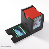 Gamegenic Star Wars Unlimited Twin Suns DECK POD - Premium Deck Box with UV-Protected Card Cases, Holds 100 Double-Sleeved Cards, Designed for the Star Wars Unlimited TCG, Black Color, Made