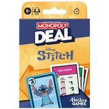 Monopoly Deal: Disney Stitch Edition Card Game | Based on Disney’s Lilo & Stitch | Officially Licensed Disney Kids Games | Ages 8+| 2-5 Players | Christmas Stocking Stuffers
