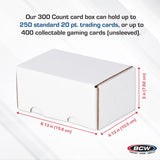 BCW 300 Count Cardboard Trading Card Storage Box
