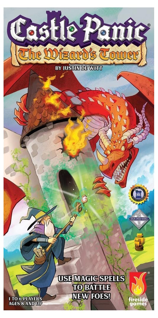 Fireside Games The Wizard’s Tower ?Castle Panic Expansion ?Board Game for Adults and Family ?Cooperative Board Game ?Ages 8+ ?for 1 to 6 Players