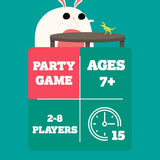 On a Scale of One to T-Rex Party Game by Exploding Kittens,15 Mins Ages 7 and up, 2-8 Players