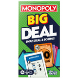 Monopoly Big Deal Card Game | Oversized Giant Large Cards for Family Fun | Ages 8+ | 2 to 5 Players | 15 Mins. | Travel Games for Kids and Adults