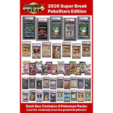 2026 Super Break Pokestars 4 Packs Per Box