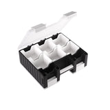 GAMEGENIC: GAME CASTLE CASE: BLACK AND WHITE AND CLEAR