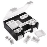 GAMEGENIC: GAME CASTLE CASE: BLACK AND WHITE AND CLEAR