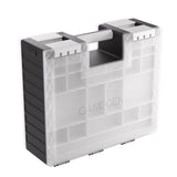 GAMEGENIC: GAME CASTLE CASE: BLACK AND WHITE AND CLEAR