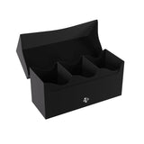 Gamegenic Triple Deck Holder 300+ XL - Compact Storage Solution for Three Decks or 300 Double-Sleeved Cards, Includes Three Removable Deck Holders, Black Color, Made