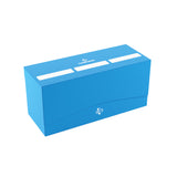 Gamegenic Triple Deck Holder 300+ XL - Compact Storage Solution for Three Decks or 300 Double-Sleeved Cards, Includes Three Removable Deck Holders, Blue Color, Made