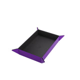 Magnetic Dice Tray - Take Control of Your Roll! Compact and Versatile Dice Tray for Tabletop Games and Board Games, Rectangular Shape, Black/Purple Color, Made by Gamegenic