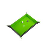 Magnetic Dice Tray - Take Control of Your Roll! Compact and Versatile Dice Tray for Tabletop Games and Board Games, Rectangular Shape, Black/Green Color, Made by Gamegenic