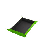 Magnetic Dice Tray - Take Control of Your Roll! Compact and Versatile Dice Tray for Tabletop Games and Board Games, Rectangular Shape, Black/Green Color, Made by Gamegenic