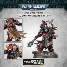 [PRE-ORDER] WH40K Chaos Space Marines - Red Corsairs Reave Captain ...