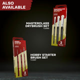 The Army Painter, Most Wanted Brush Set, Miniatures Paint Brush Set of 3 Wargamer Brushes: Small drybrush, Layering & Insane Detail - Quality Detail Brush Set Handmade in Europe