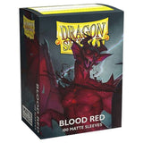 Dragon Shield Matte Sleeves Standard Size- Blood Red - 100 Sleeves