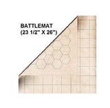 Chessex: Reversible Battlemat 1 Inch Squares  1 Inch Hexes