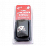 Countdown D20 22mm Metal with Bag Silver/Red