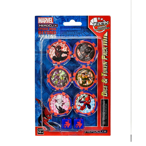 Marvel HeroClix: Spider-Man Beyond Amazing Dice  Token Pack