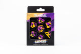 FanRoll by Metallic Dice Games 16mm Pride Sharp Edge Silicone Rubber Poly Dice Set: Intersex