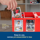 BCW SUPPLIES: 3200-CT CARD BIN RED (1-CCB-3200-RED)
